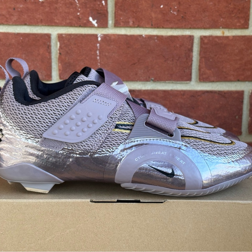 Nike Superrep Cycle 2 Purple Gold Womens New Cycling Shoes